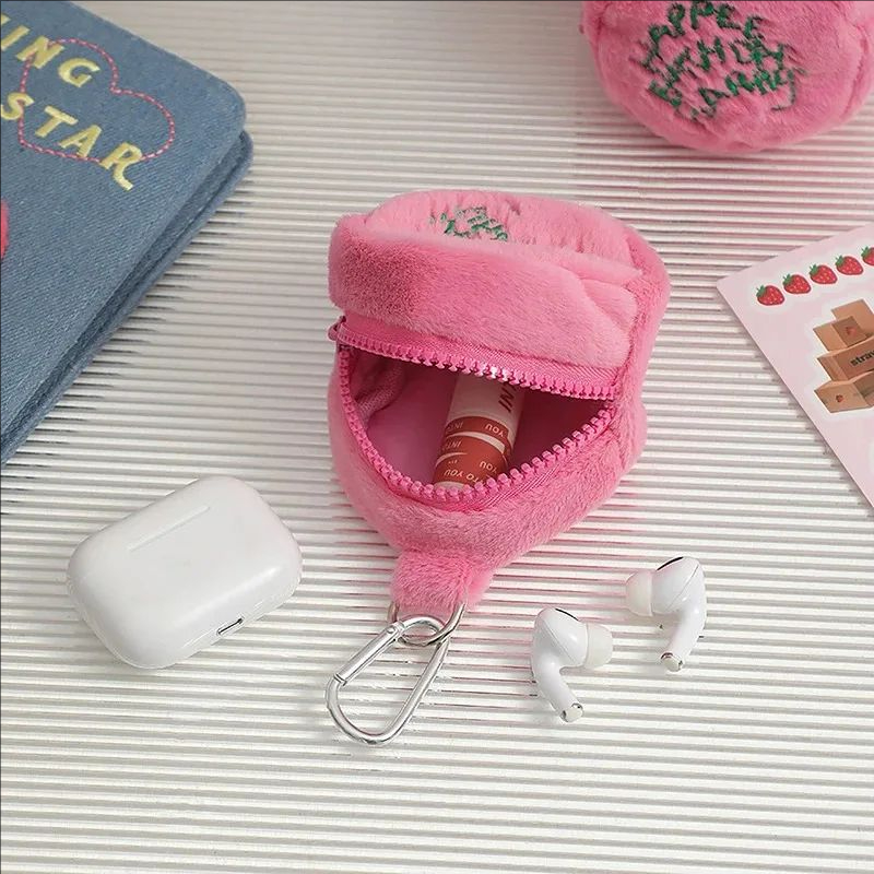 Travel Accessories Wallet - Pink Cute High Quality Mini Earphones
