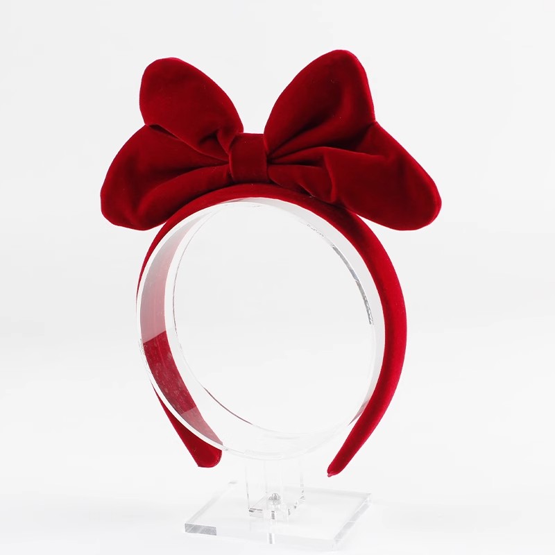 Travel Accessories As Gifts - Red Bow Headband for Women, Large