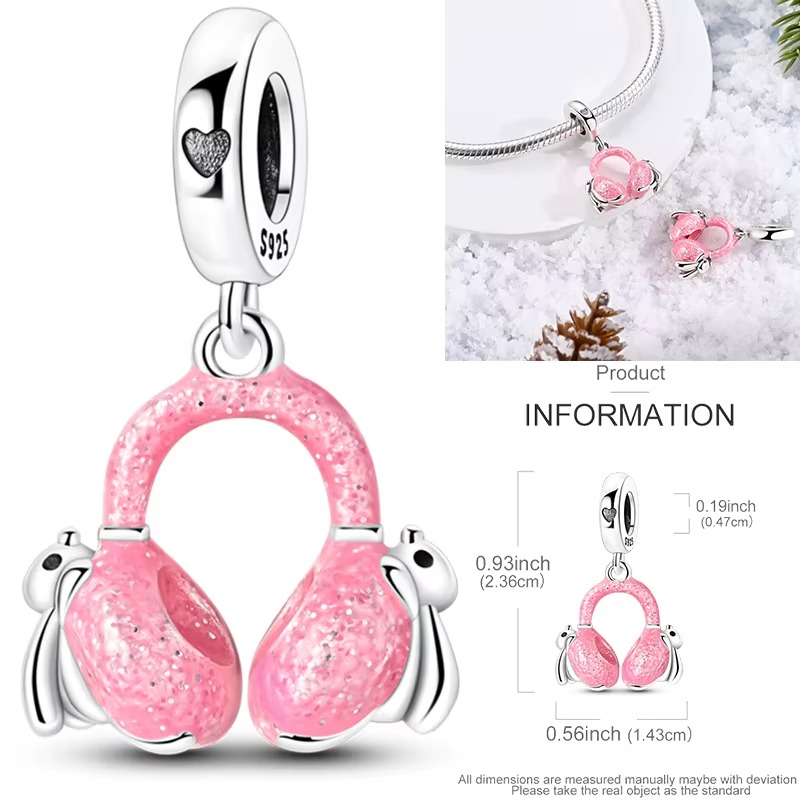 925 Sterling Silver Charm Bead - Travel Accessories Jewelry recension och pris