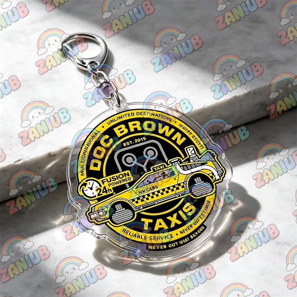 Retro Time Travel Delorean Flu - Travel Accessories Jewelry recension och pris