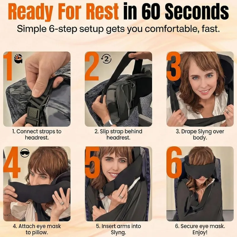 3-in-1 Airplane Sleep Support  - Travel Accessories India recension och pris