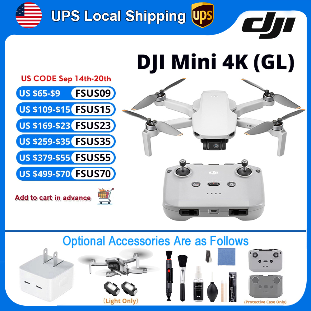 DJI Mini 4K Drone with Optiona - Travel Accessories Long Flight recension och pris