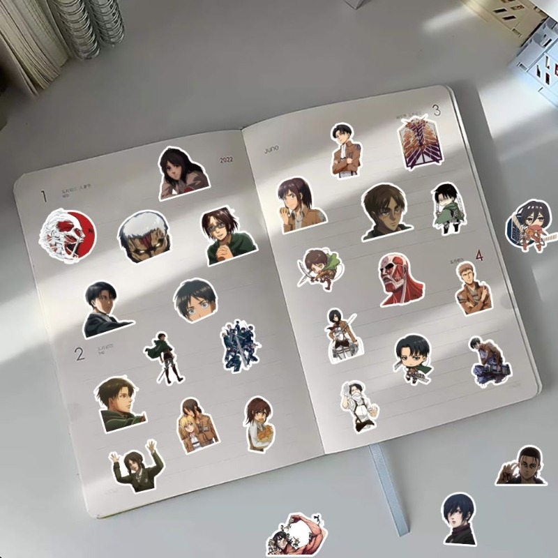60Pcs Attack on Titan Anime St - Luggage Cover Protector recension och pris