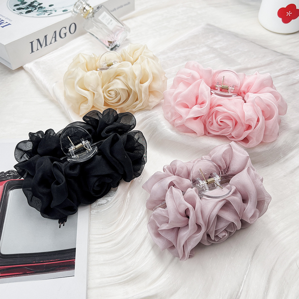 Spring Chiffon Hair Claw Folde - Travel Accessories Aesthetic recension och pris