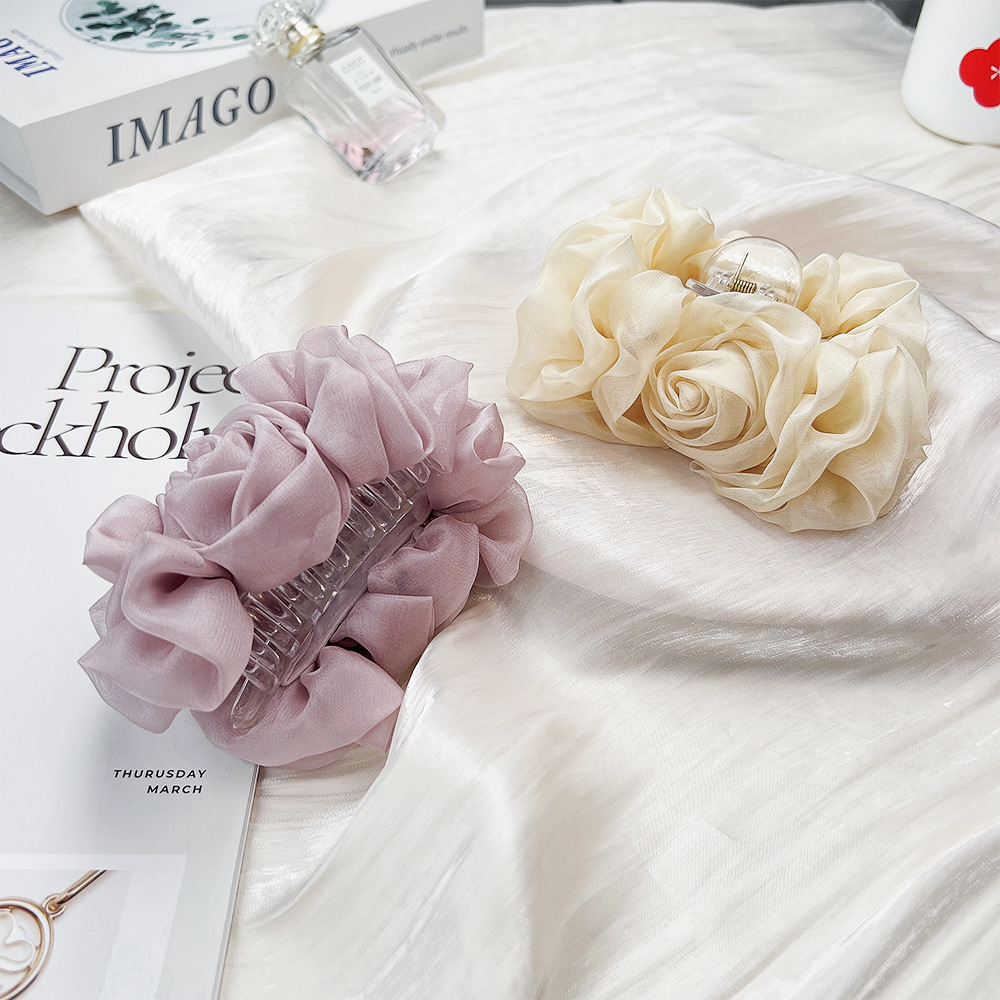 Spring Chiffon Hair Claw Folde - Travel Accessories Aesthetic recension och pris