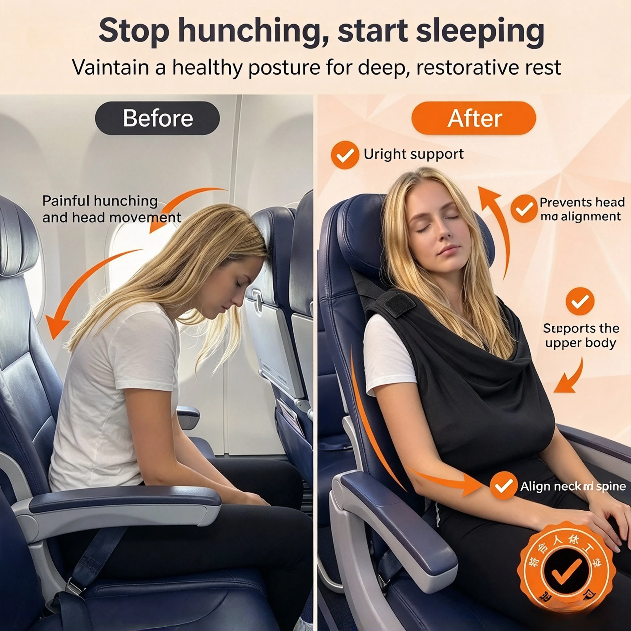 1pc Airplane Sleep Support Sys - Travel Accessories Long Flight recension och pris