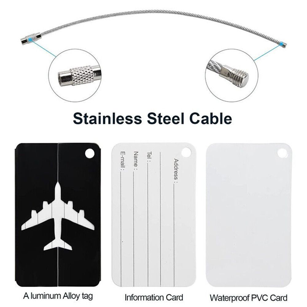 Aluminium Travel Luggage Tags  - Travel Accessories India recension och pris