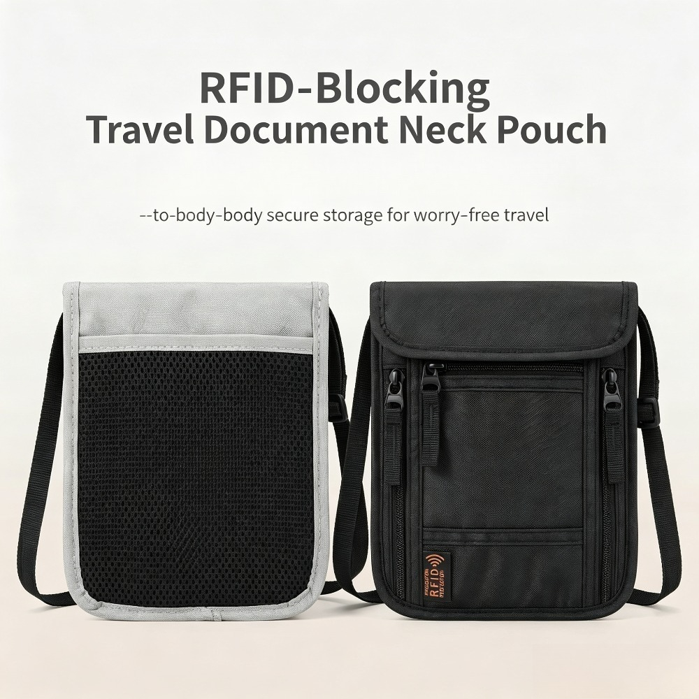 Travel Neck Wallet, RFID Block - Travel Accessories Wallet recension och pris