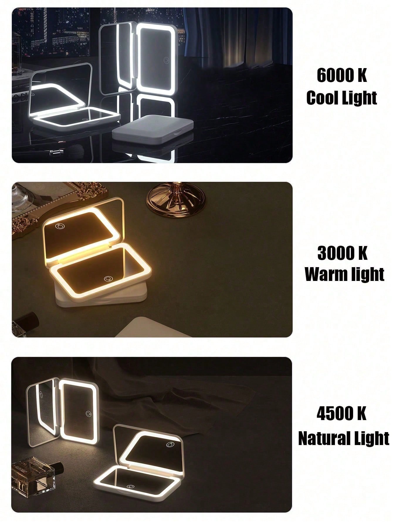 LED Makeup Mirror With Touch S - Travel Accessories As Gifts recension och pris