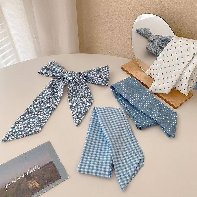 New Spring Blue‑Tone Twilly Sc - Travel Accessories Aesthetic recension och pris